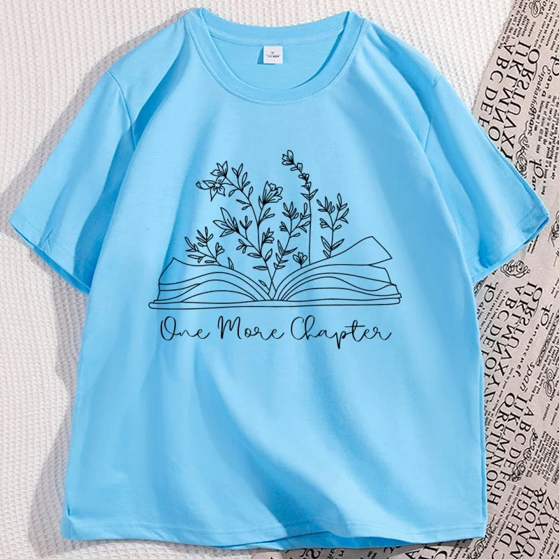 Just One More Chapter Tee – Cozy Book Lover Shirt