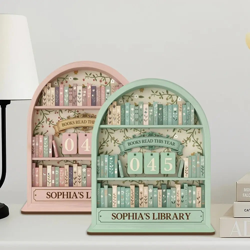 Aesthetic Books Read Tracker – Book Lover Shelf Decor