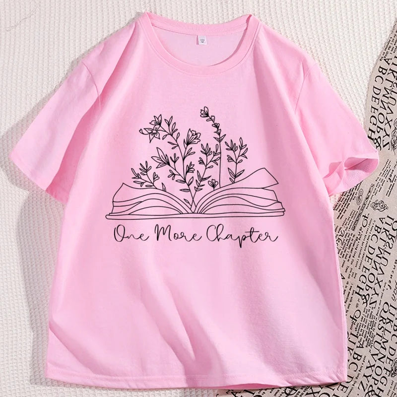 Just One More Chapter Tee – Cozy Book Lover Shirt