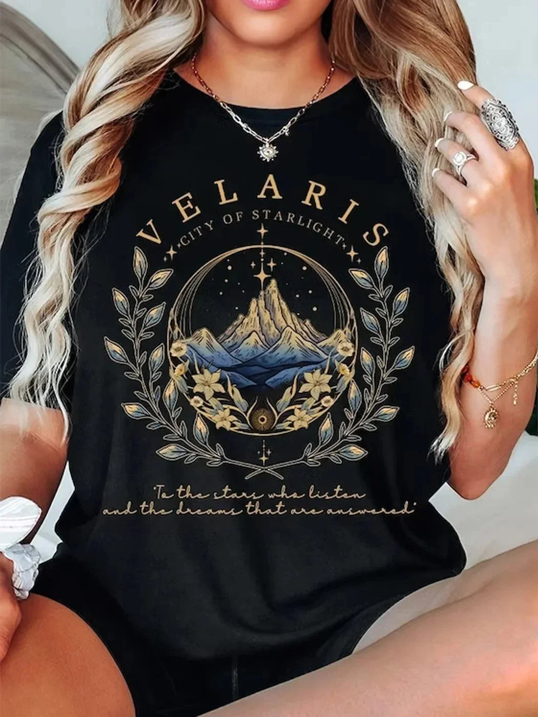 City of Starlight Fantasy Reader Tee