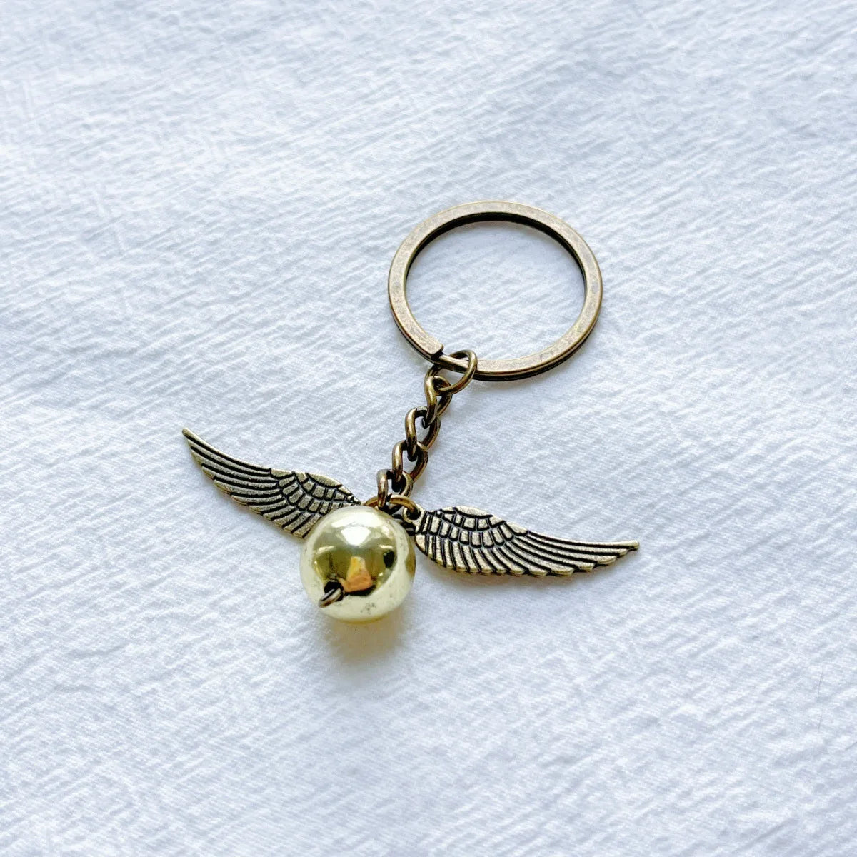 Winged Orb Fantasy Keychain