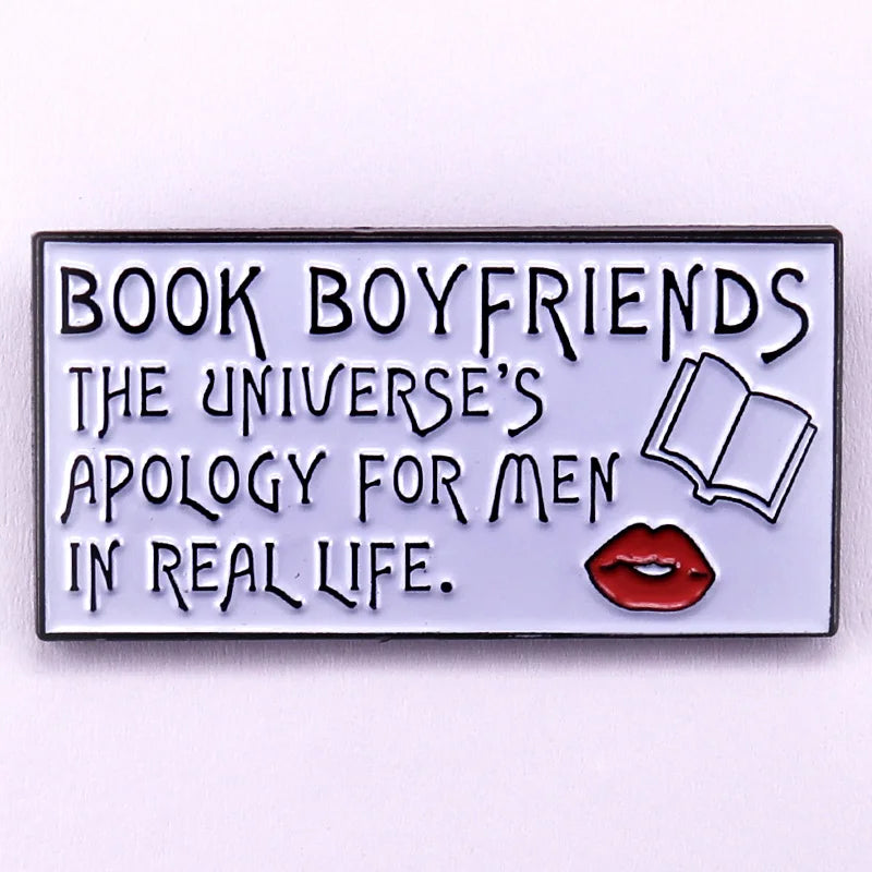 “Book Boyfriends Are Better” Enamel Pin