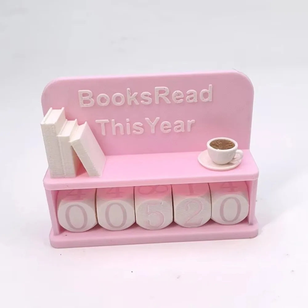 Books Read Tracker – Book Lover Reading Counter Shelf Decor