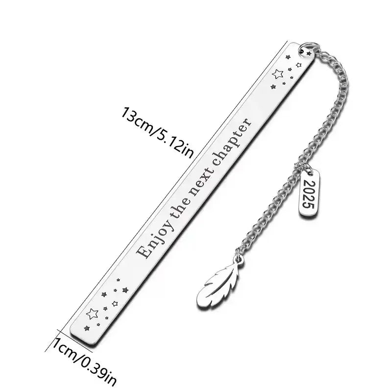 Stainless Steel Bookmark Engraved Gift for Readers