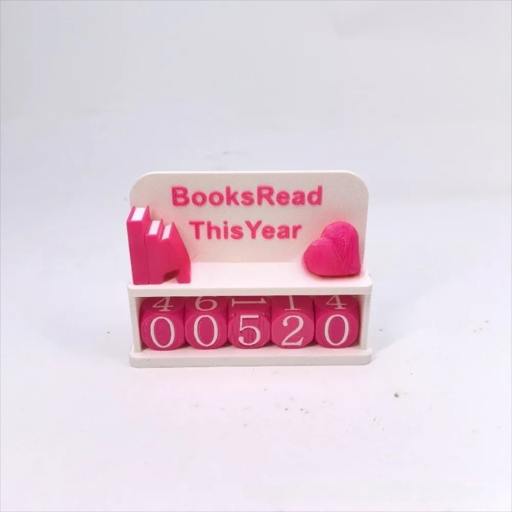 Books Read Tracker – Book Lover Reading Counter Shelf Decor