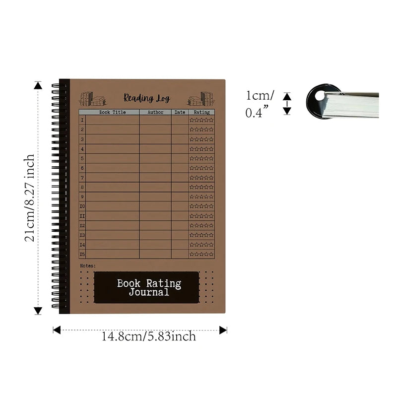 Compact Reading Journal & Book Log
