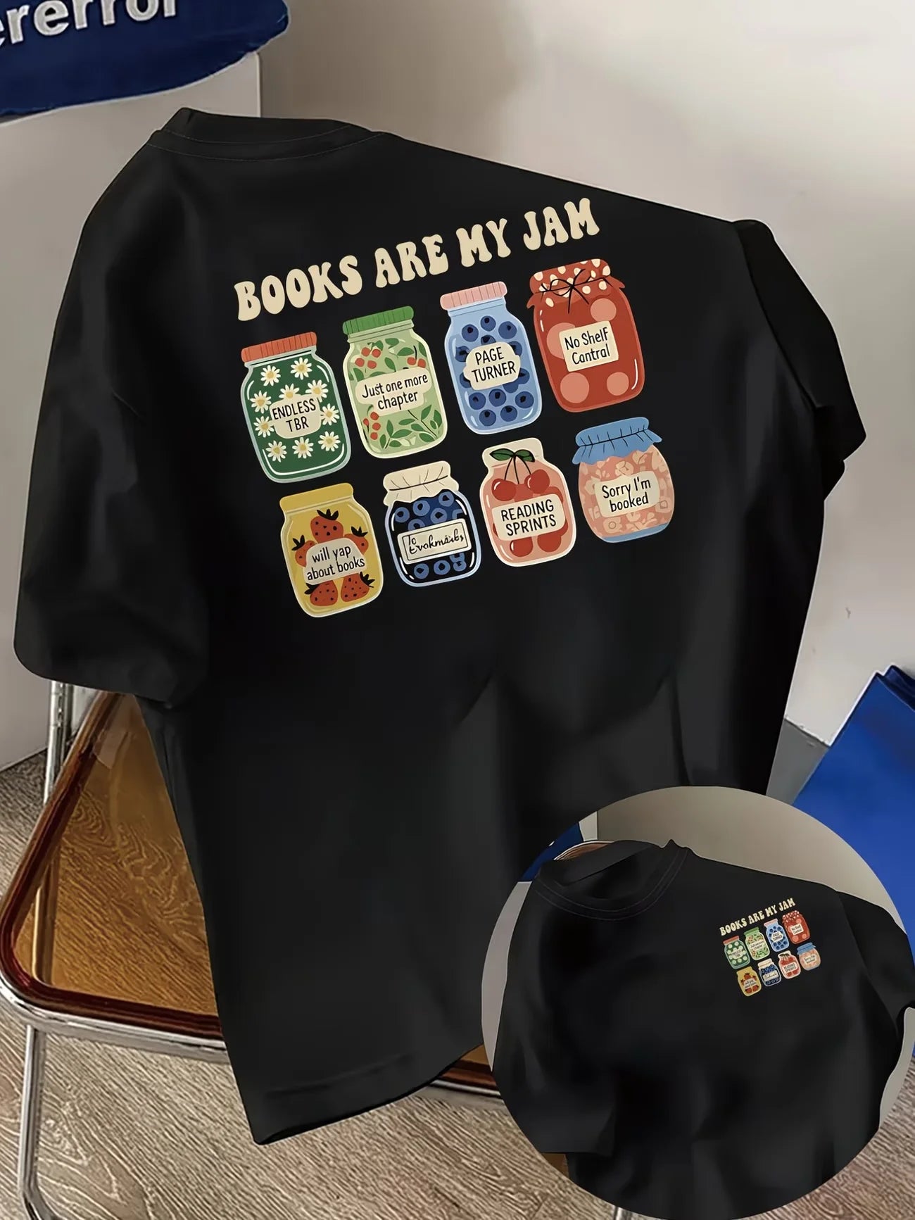 Books Are My Jam Tee – Cute Book Lover Shirt
