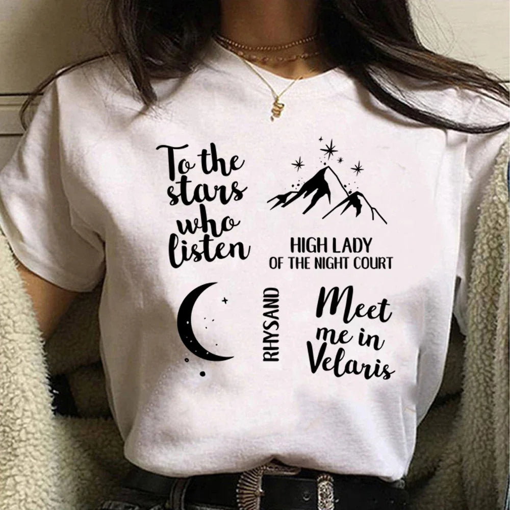 Fantasy Reader Graphic Tee – Dark Academia Bookish Shirt, Romantasy Aesthetic Top