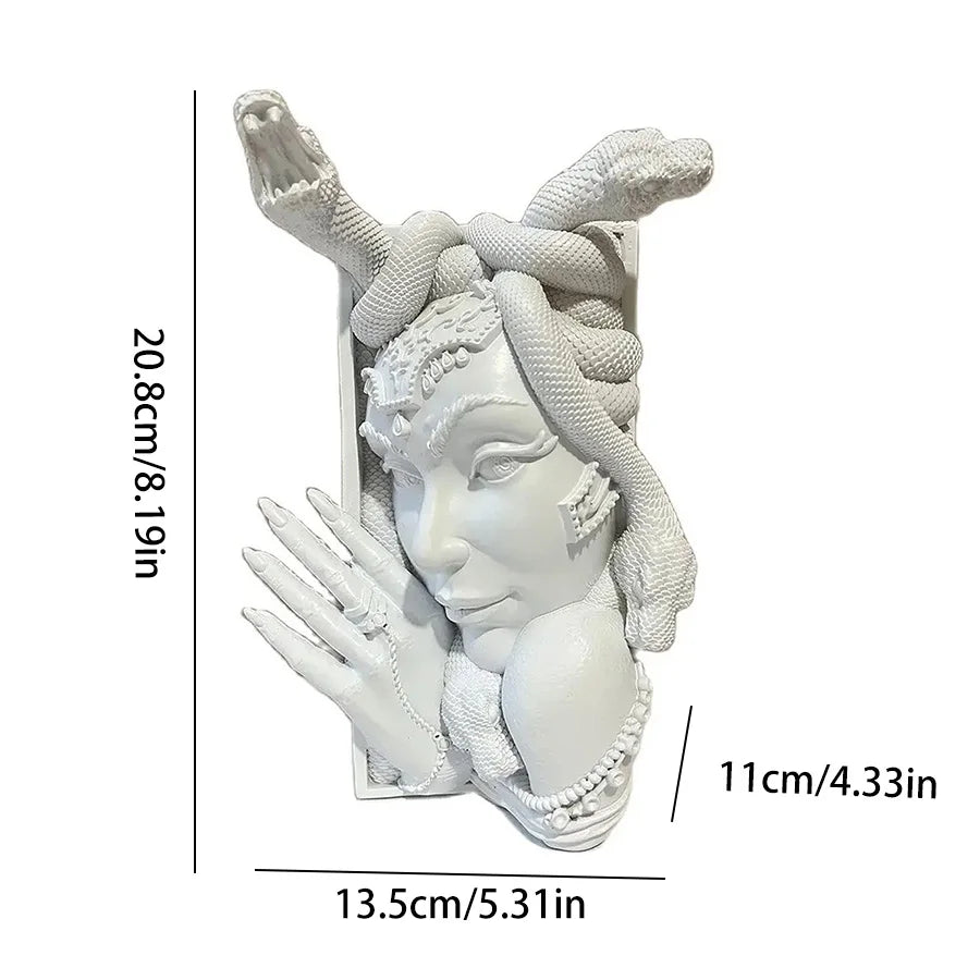 Medusa Bookend – Dark Fantasy Book Lover Decor