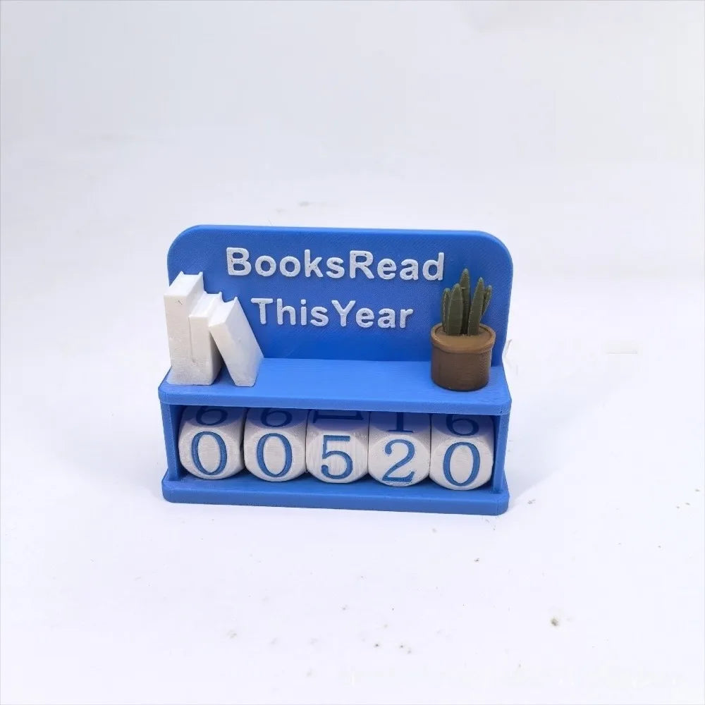 Books Read Tracker – Book Lover Reading Counter Shelf Decor