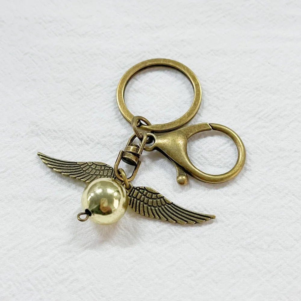 Winged Orb Fantasy Keychain