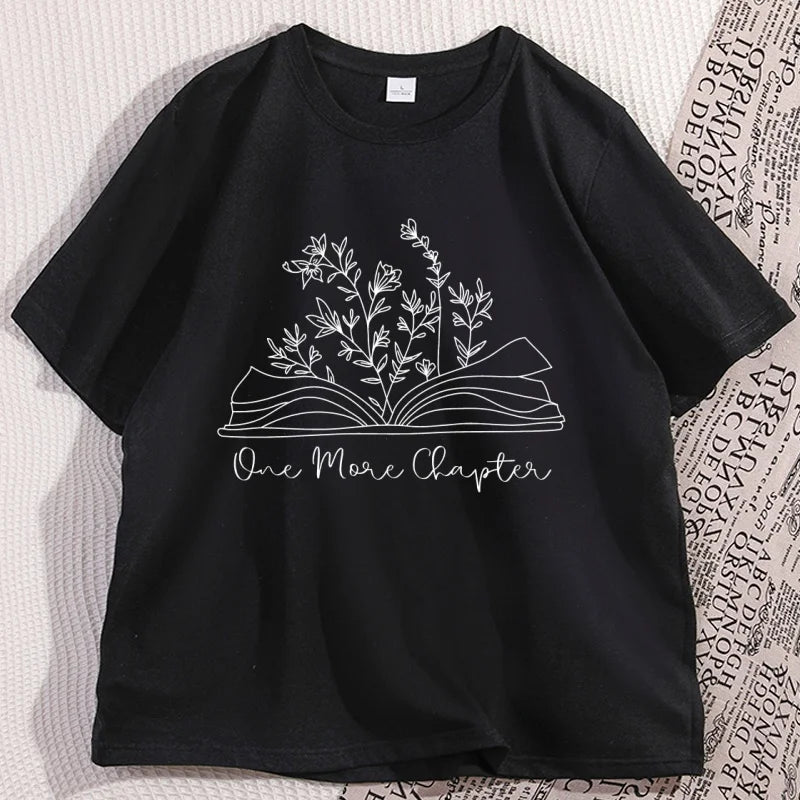 Just One More Chapter Tee – Cozy Book Lover Shirt