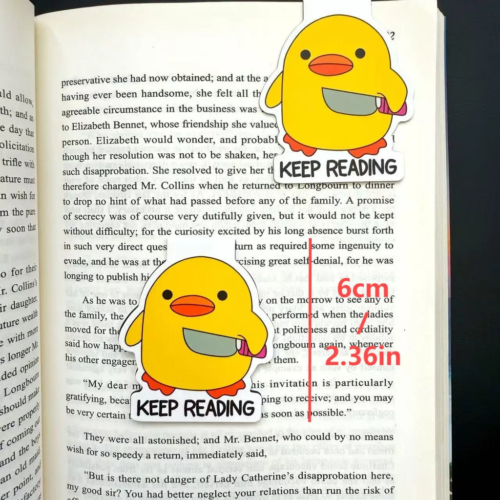 Keep Reading Duck Bookmark Cute Book Lover Gift