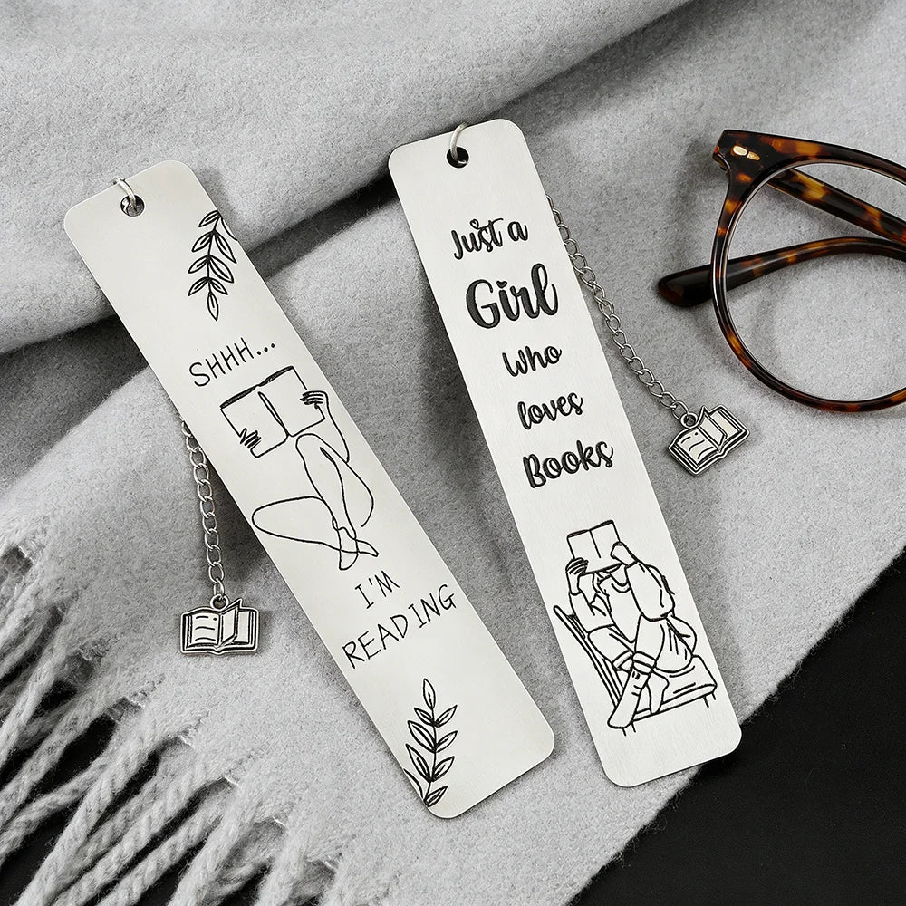Shhh I’m Reading Metal Bookmark for Book Lovers