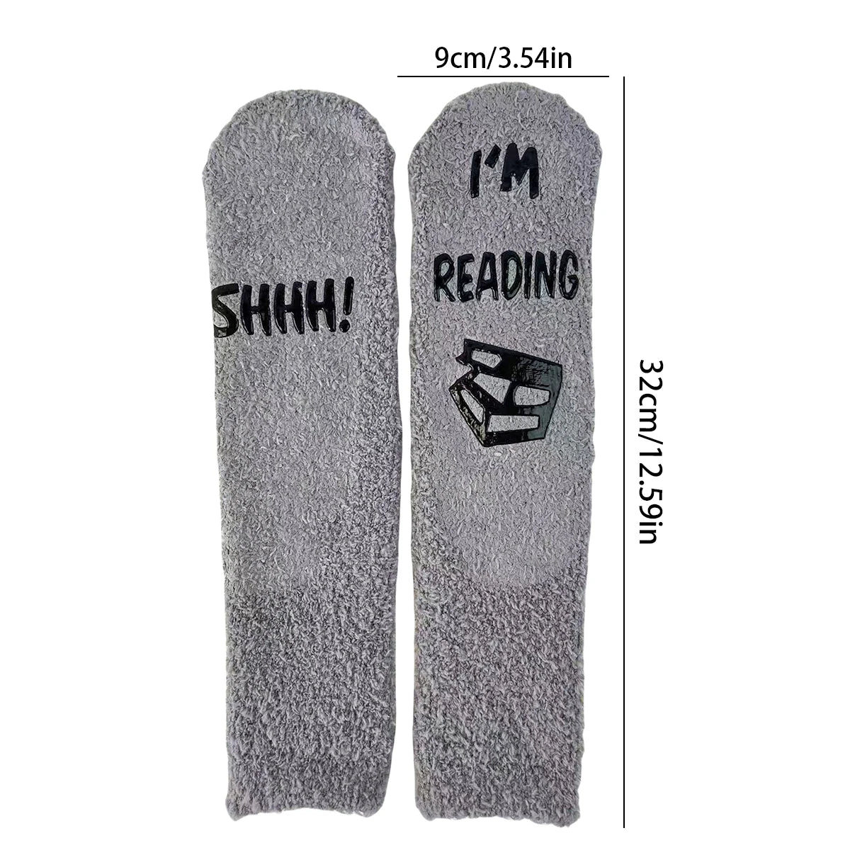 Shhh I’m Reading Cozy Book Lover Socks