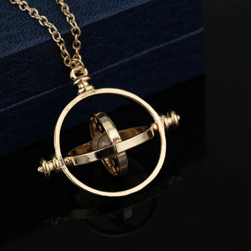 Celestial Hourglass Necklace for Book Lovers