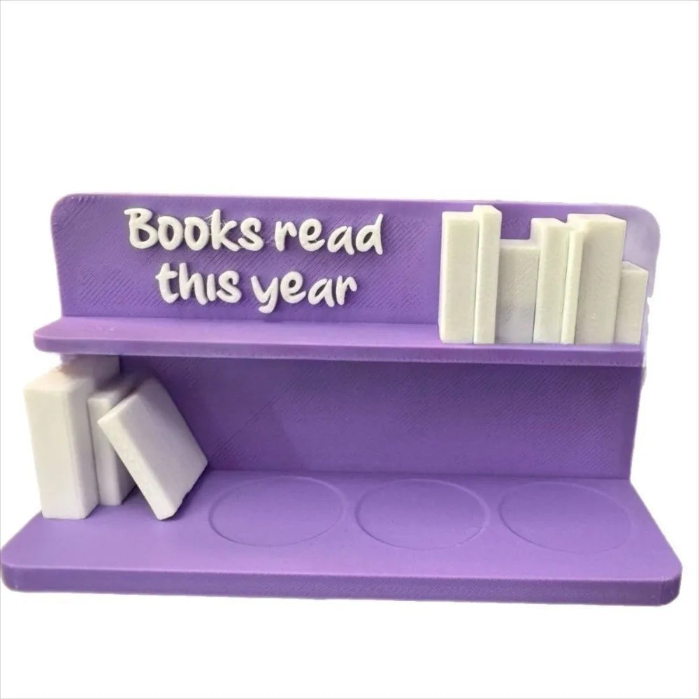 Books Read Tracker – Book Lover Reading Counter Shelf Decor