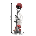 Gothic Skull Rose Building Kit – Dark Romance Decor, Aesthetic Book Lover Gift