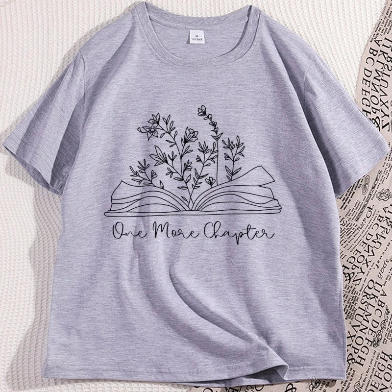 Just One More Chapter Tee – Cozy Book Lover Shirt