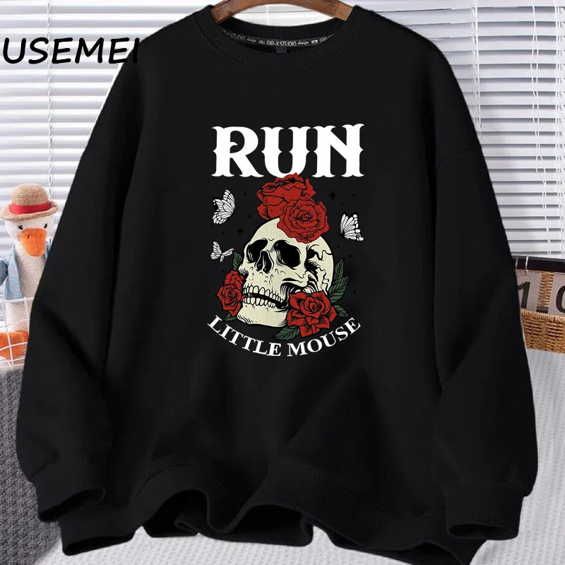 Run Little Mouse Sweatshirt | Dark Romance Book Lover Crewneck
