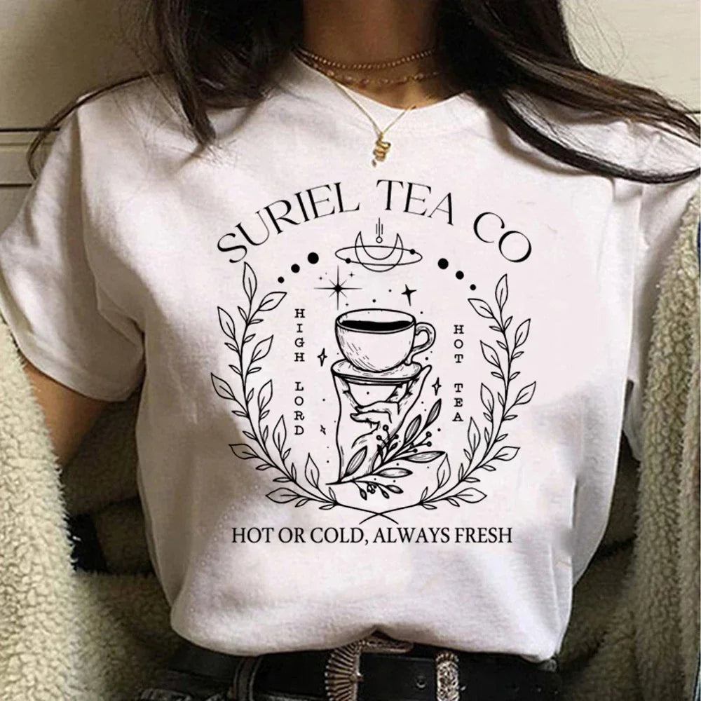 Fantasy Reader Graphic Tee – Dark Academia Bookish Shirt, Romantasy Aesthetic Top