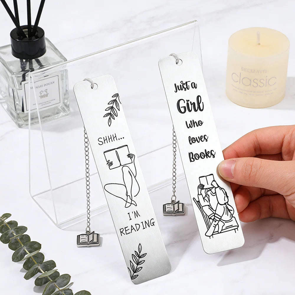 Shhh I’m Reading Metal Bookmark for Book Lovers